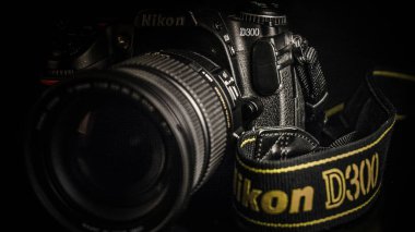 Siyah Dijital Slr fotoğraf makinesi