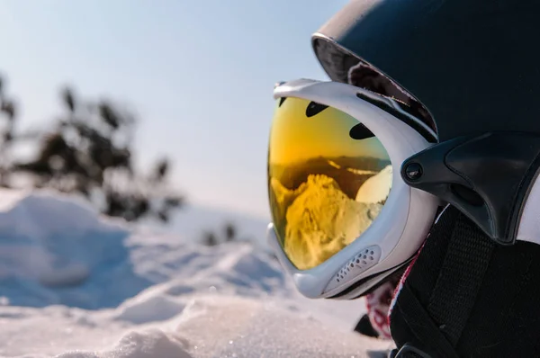 Ski Goggles Snow — Stock Photo, Image