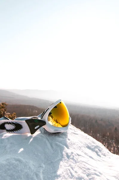 Óculos Esqui Neve — Fotografia de Stock