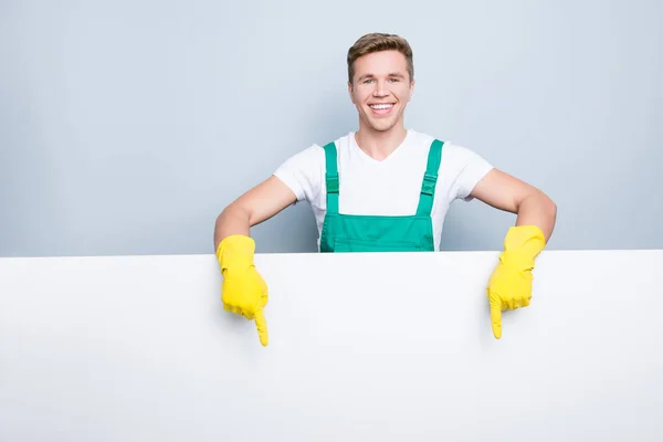 Desinfecção Doméstica Higiene Governanta Polonês Papel Esconder Empregado Escova Lavar — Fotografia de Stock