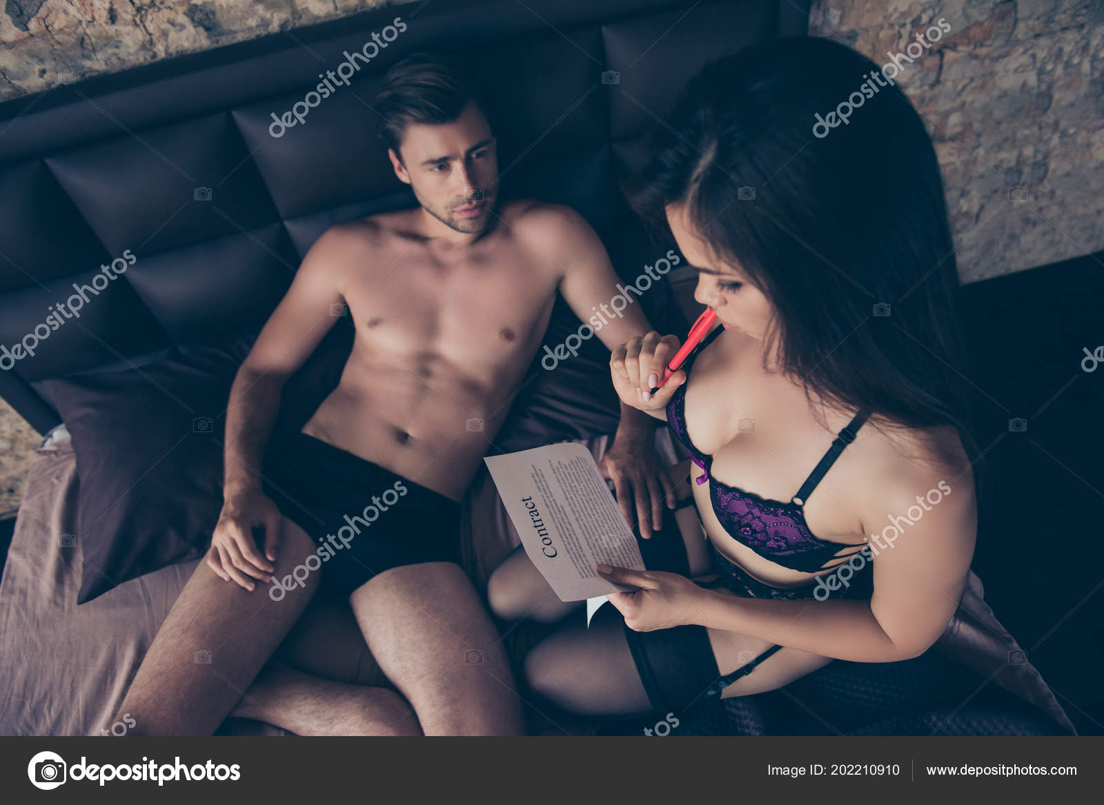 Top Overhead View Photo Pondering Hot Horny Minded Pensive Almost Stock Photo by ©deagreez1 202210910 image