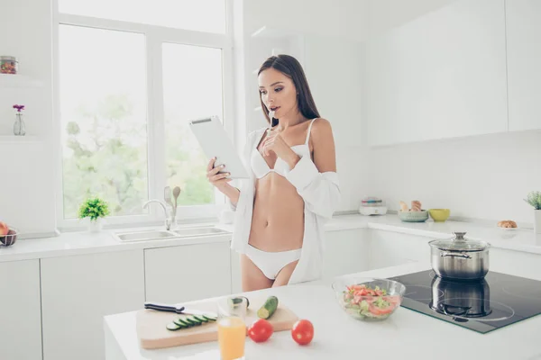 Housewife brunette beauty panties