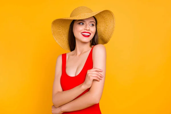 Photo Studio Shoot Portrait Gorgeous Beautiful Pretty Lovely Satisfied Toothy — Photo