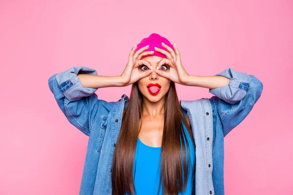 Quiero Ser Infantil Hoy Día Del Tonto Abril Emoción Facial — Foto de Stock