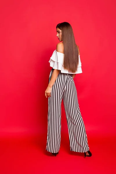 Pantalones rayados de moda hotsell