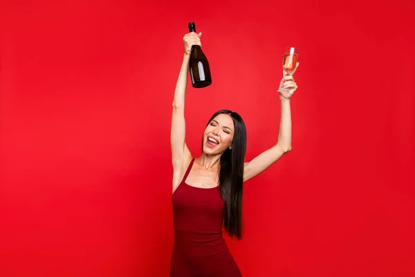 Willkommen auf der besten Party in der Stadt eleganten Glamour attraktive Brunet — Stockfoto