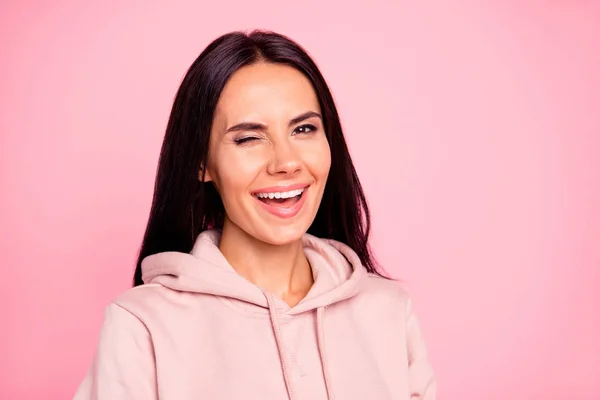 Close-up portrait of her she nice cute lovely sweet attractive w — Stock Photo, Image