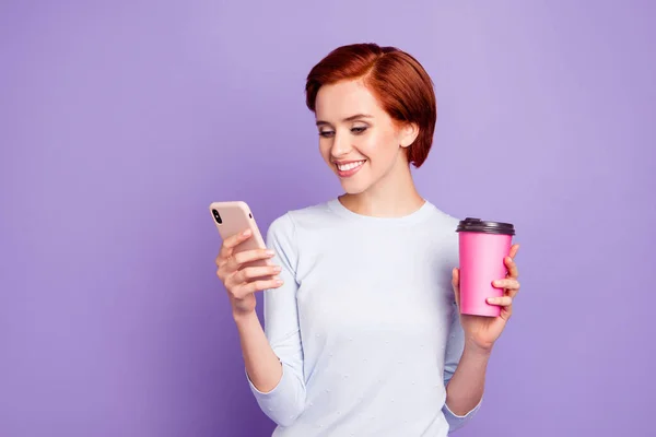 Close up portrait of millennial beautiful cute pretty charming s — Stock Photo, Image