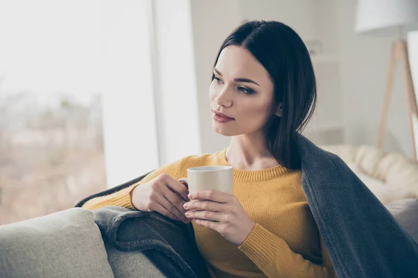 Close Portret Van Leuk Aantrekkelijk Mooie Zoete Tedere Fascinerende Prachtige — Stockfoto