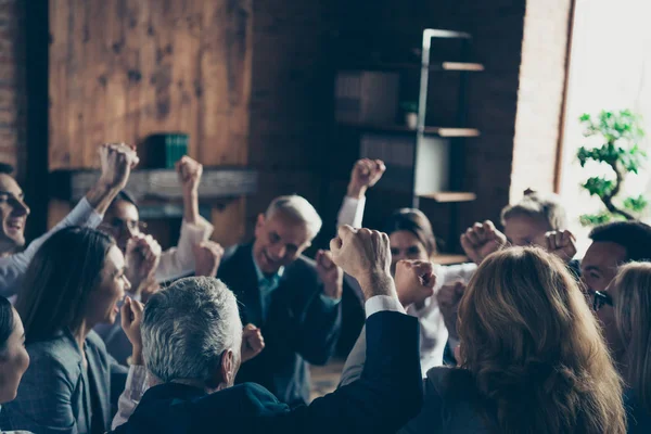 Crowd Comité Información Agradable Alegre Elegante Elegante Profesional Rico Ricos — Foto de Stock