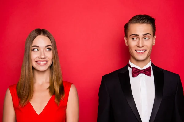 Retrato de dois agradável chique bonito bonito atraente chee imponente — Fotografia de Stock