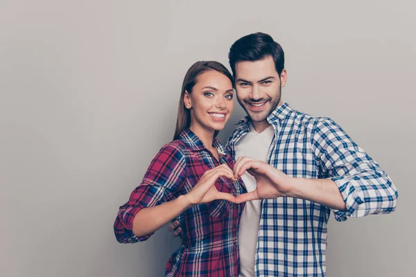 Portrait seiner er sie zwei reizende winzige zarte süße attra — Stockfoto