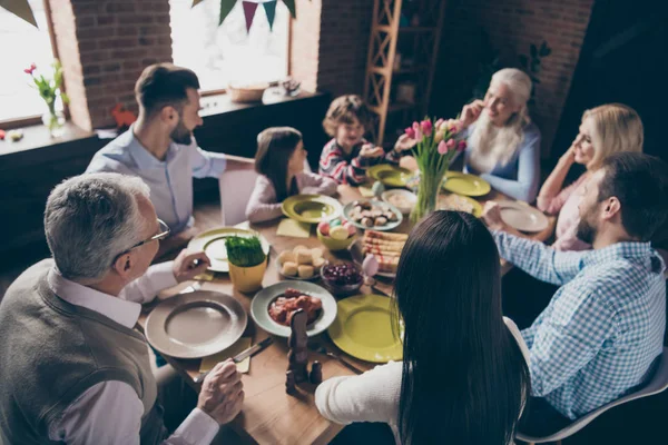 Nice sweet cheerful cheery positive family small little brother — Stock Photo, Image