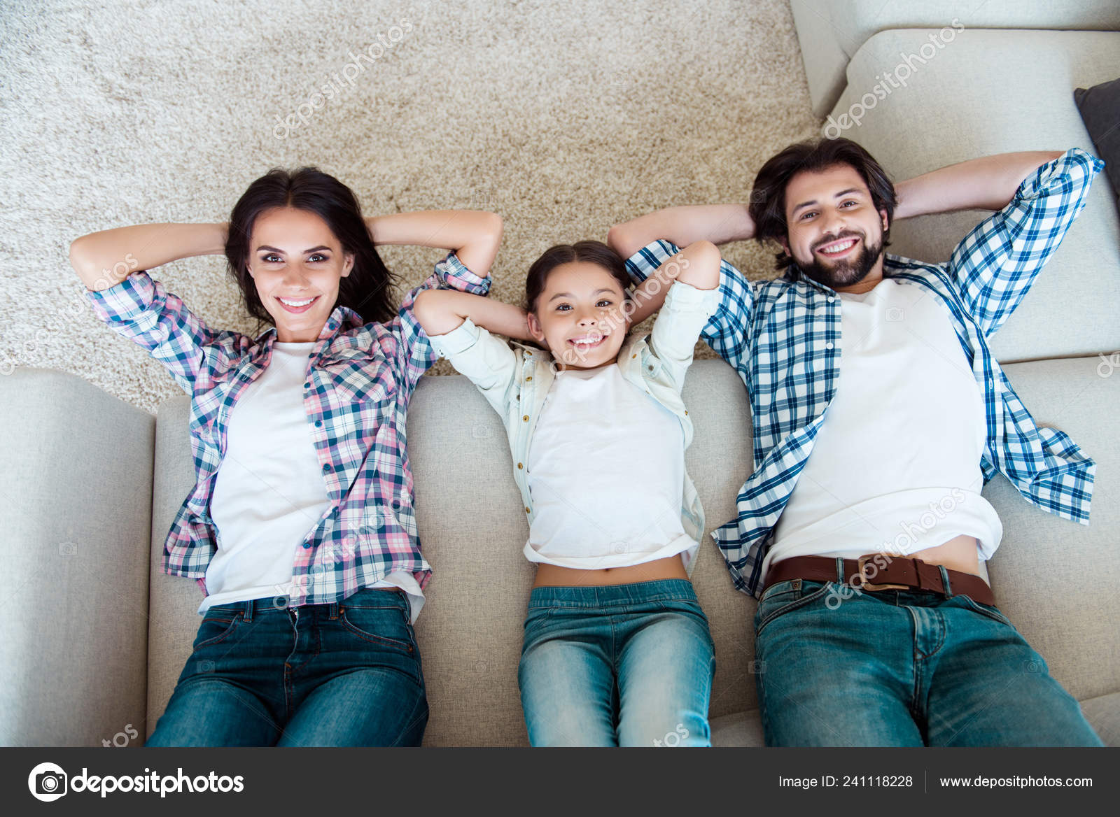 Top Above High Angle View Portrait Of Nice Cool Trendy Attractive