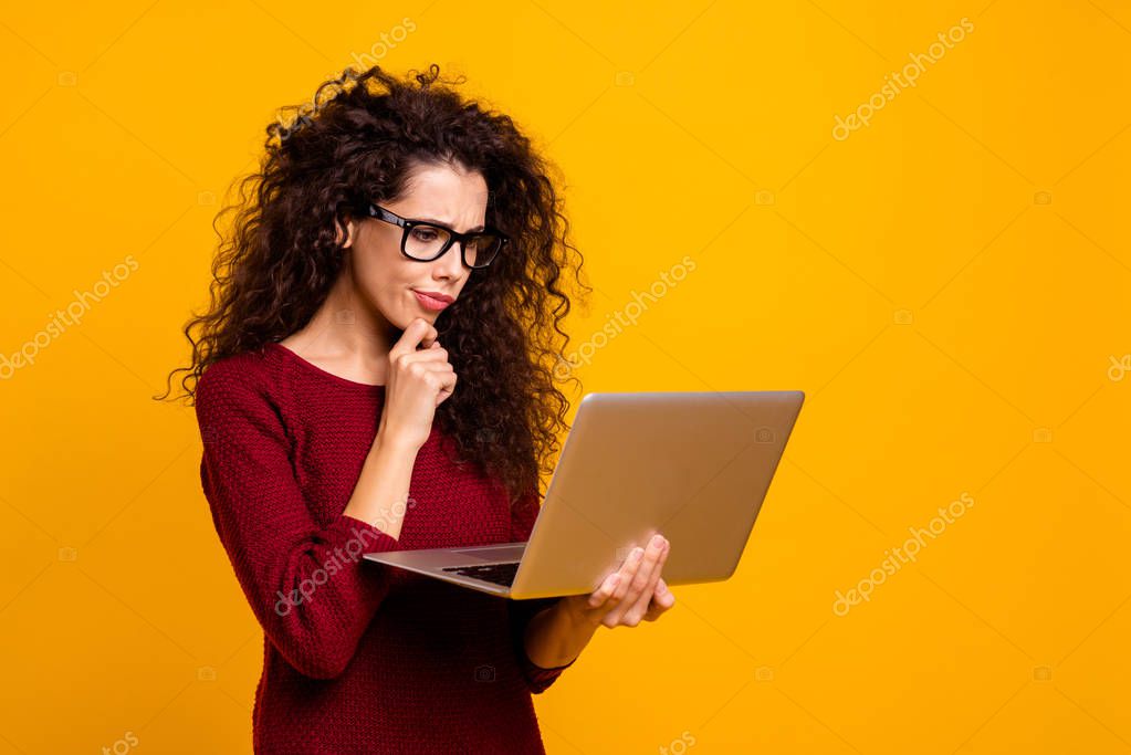 Retrato de ella ella bonita linda inteligente inteligente atractiva