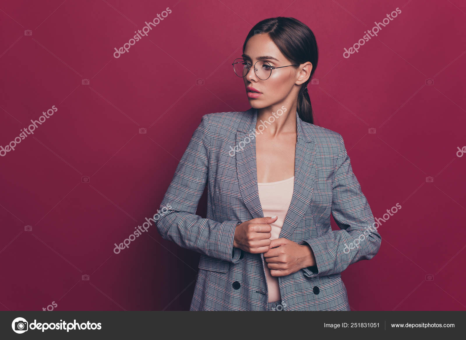 Business Woman Undressing