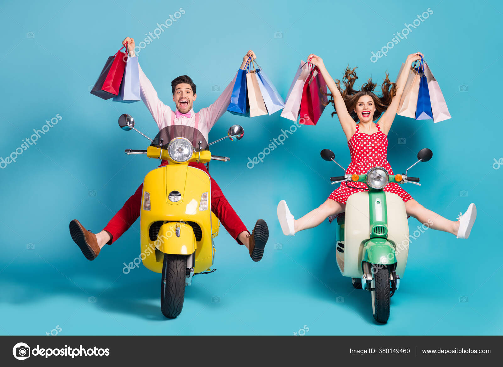 Портрет Его Он Ее Она Хороший Привлекательный Веселый Веселый.