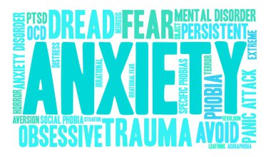 Anksiyete kelime bulutu