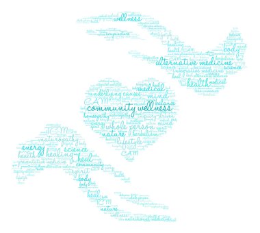 Community Wellness Word Cloud clipart