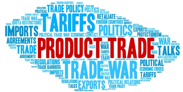 Product Trade Word Cloud — Stock Vector