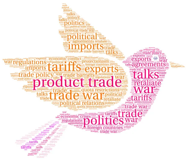 Product Trade Word Cloud — Stock Vector