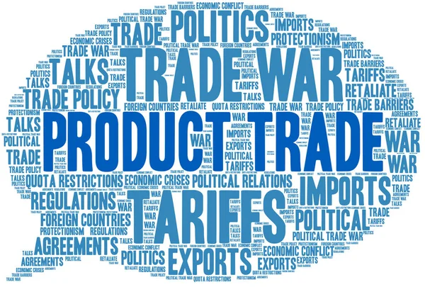 Product Trade Word Cloud — Stock Vector