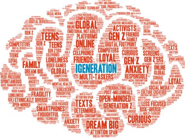 iGeneration Word Cloud clipart