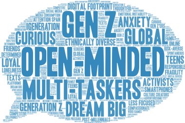Open-Minded Word Cloud clipart