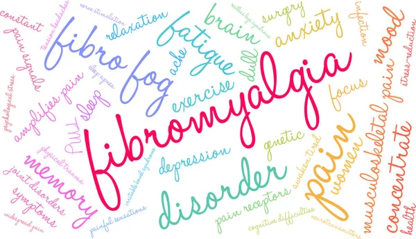 Fibromialgia Word Cloud —  Vetores de Stock