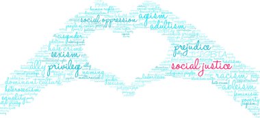 Sosyal adalet kelime bulutu