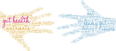 Bağırsak sağlık kelime bulutu