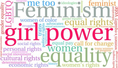 Kız güç kelime bulutu