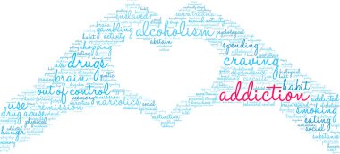 Bağımlılığı kelime bulutu