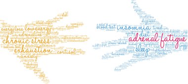 Adrenal Yorgunluk kelime bulutu