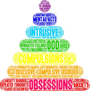 Obsessions Word Cloud clipart