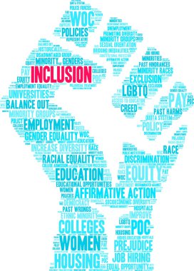 Inclusion Word Cloud clipart