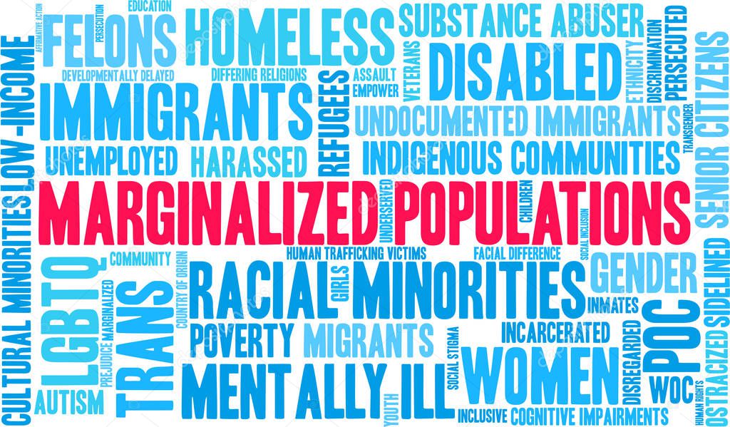 Marginalized Populations Word Cloud