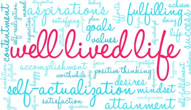 Iyi Yaşamış Yaşam Kelime Bulut
