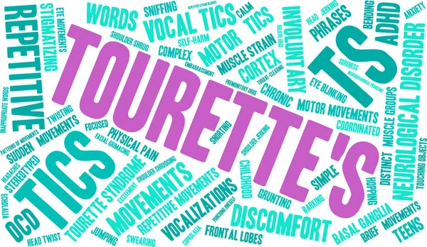 Tourettes Word Cloud – Stock-vektor