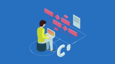 Programlama kavramı illüstrasyon