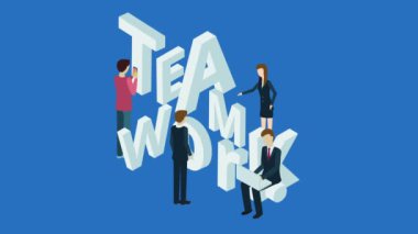 Alfa ile takım çalışması kavramı 4k video.