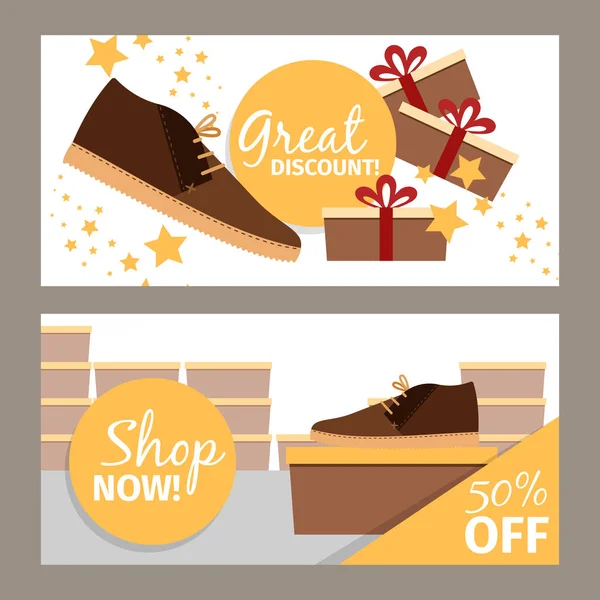 Men winter shoe store flyers