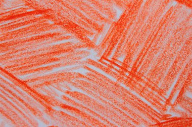 Turuncu pastel kalem karalama dokusu arkaplanı