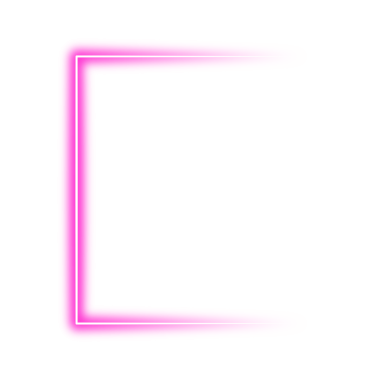Neon pink frame png. Glowing frame on transparent background