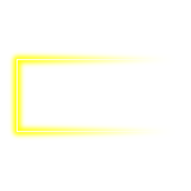 Neon yellow frame png. Glowing frame on transparent background