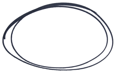 Hand drawn black marker circle sketch, abstract ink oval stroke for highlight, emphasis, underline, business note, doodle design, isolated simple round shape element on transparent background