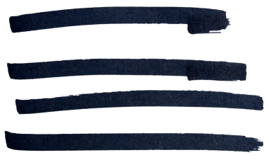 Hand drawn black marker brush strokes set, abstract ink lines collection for underline, highlight, text divider, design element, doodle sketch, isolated simple shapes on transparent background