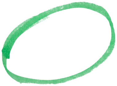 Hand drawn green marker circle sketch, abstract ink oval stroke for highlight, emphasis, underline, business note, doodle design, isolated simple round shape element on transparent background