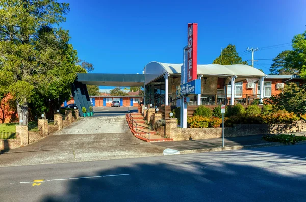 Katoomba Blue Mountains Austrália Outubro 2020 Exterior Motel Sisters Cidade — Fotografia de Stock