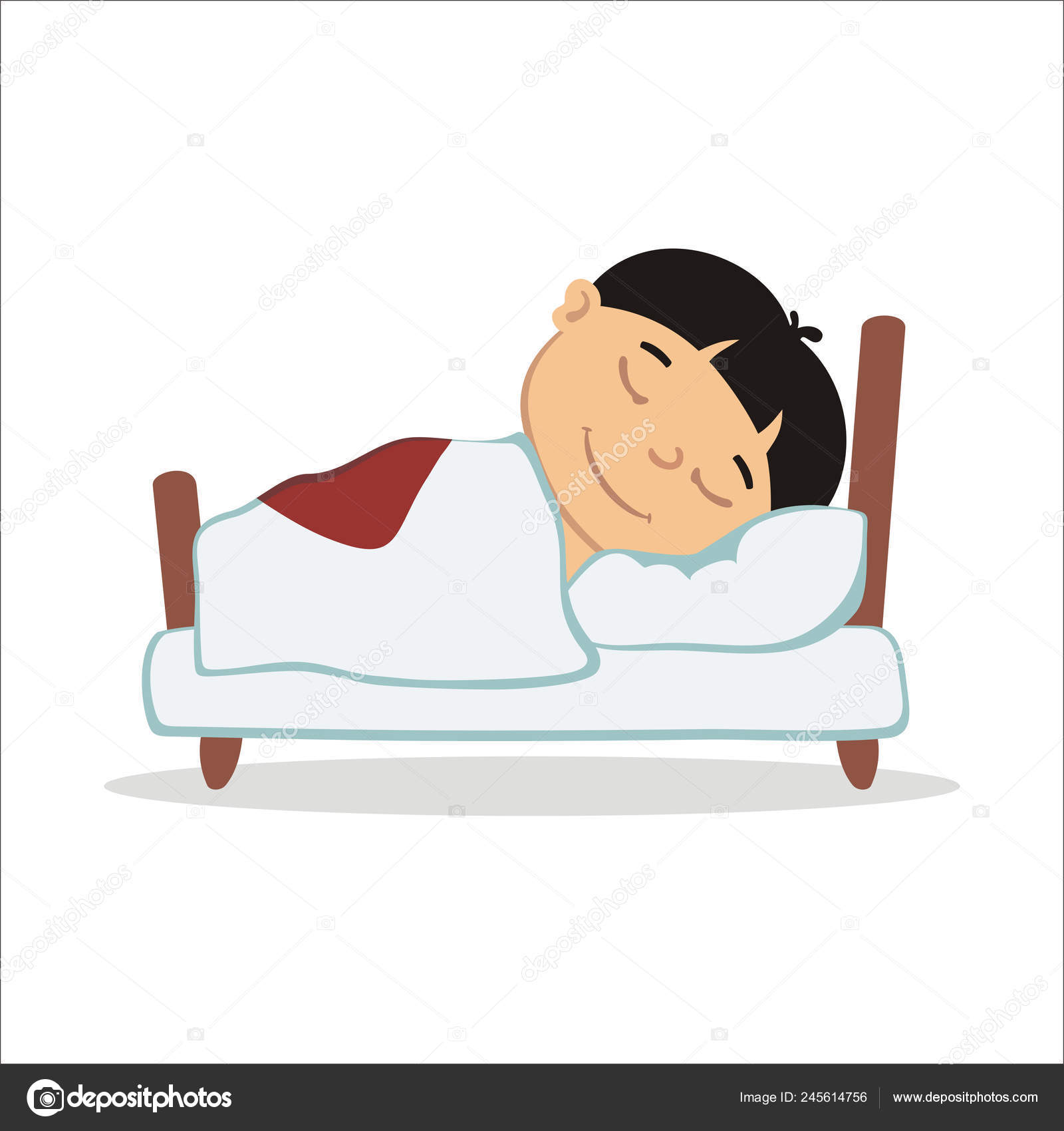 sleeping boy cartoon